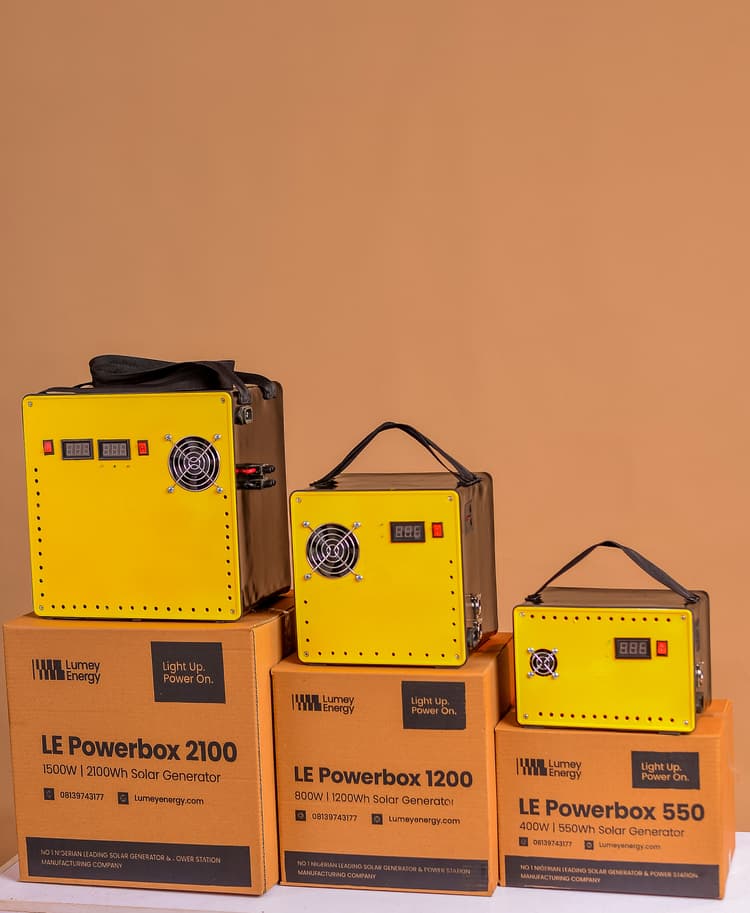 A family using Lumey Powerbox at home